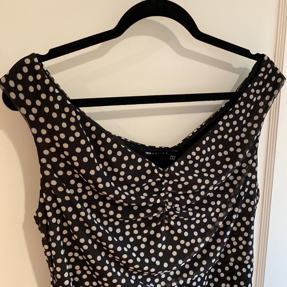 ASOS stretch, form fitting sheet dress w/ Bardot style neck - Picture 2 of 9